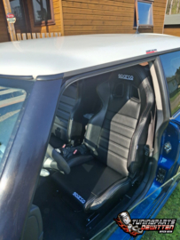 🔥🔥Deze Kwalitatieve Sparco Kuipstoelen geleverd voor onze klant inclusief Frames & Sledes voor zijn Mini Cooper R50🔥🔥