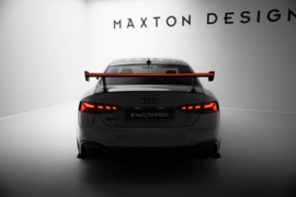 Maxton Design Carbon Spoiler met externe beugels, V.2 + LED Audi A5 / A5 S-Line / S5 / RS5 Coupé F5 / F5 Facelift