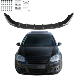 Oneway Voorspoilerlip passend voor Volkswagen Golf V GTi/GTD 2003-2008 – Glanzend zwart