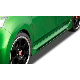 Sideskirts 'Slim' passend voor Daihatsu Materia (ABS zwart glanzend)