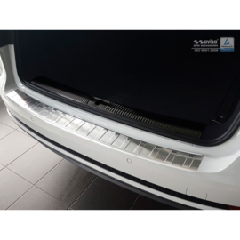 RVS Achterbumperprotector passend voor Audi A4 B9 Avant 2015-2019 & Facelift 2019- 'Ribs' (incl. S4 Avant)