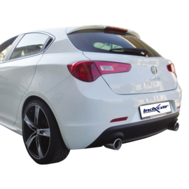 100% RVS Dubbele Sportuitlaat passend voor Alfa Romeo Giulietta 1750TB (235pk) 2010- Links/Rechts 102mm