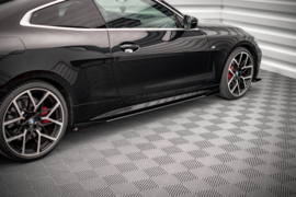 Maxton Design Street Pro Sideskirts Diffusers + Flaps BMW 4 M-Pack / M440i G22 / G23 / G22 Facelift / G23 Facelift