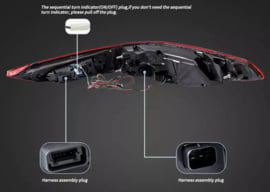 VLAND OLED-achterlichten voor 2020+ Bmw 4-serie G22/G23/G26 Kleur: Rood helder