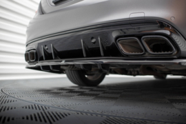 Maxton Design Achtersplitter (met verticale stangen) Mercedes-AMG C63 Sedan / Estate W205 Facelift