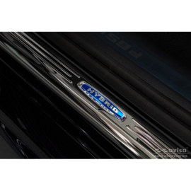 Zwart RVS Instaplijsten passend voor BMW X6 G06 2019- 'Hybrid' - 4-delig