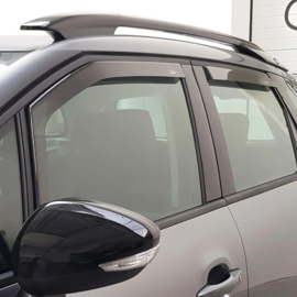 DGA Zijwindschermenset passend voor Volkswagen Golf VI HB 5-deurs 2008-2012 (4-delig) (Smokegrey)