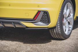 Maxton Design ZIJSPLITTERS ACHTER AUDI A1 S-LINE NL Gloss Black