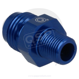 Aluminium adapter male/male D12- 3/4NPT Blauw