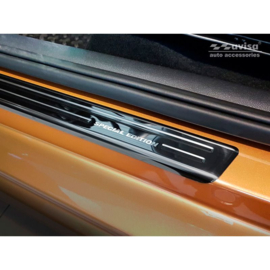 Zwart-Chroom RVS Instaplijsten passend voor Volkswagen Up! 2011- - 'Special Edition' - 4-delig