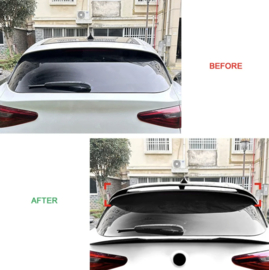 AutoStyle Dakspoiler passend voor Alfa Romeo Stelvio (949) 2016- (ABS Glanzend zwart)
