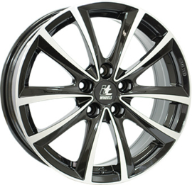 IT WHEELS ELENA 19inch 8,0j 5/112 ET40 Naaf 66,6mm Zwart Glans / Gepolijst