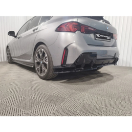 Motordrome Achterbumperskirt (Diffuser) passend voor BMW 1-Serie (F70) M-Sport excl. M135 2024- (ABS Glanzend zwart)