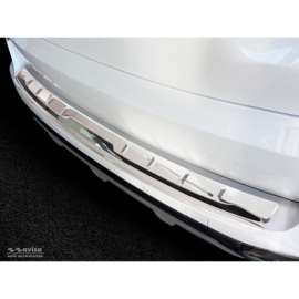 RVS Achterbumperprotector 'Deluxe' passend voor BMW X5 G05 M-Pakket 2018- 'Performance' excl. M-Competition Zilver/Zwart Carbon