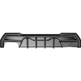 Oneway Achterbumperskirt (Diffuser) passend voor BMW 1-Serie F40 M-Pack/M135i (dubbele uitlaat L) 2019- - Glanzend zwart