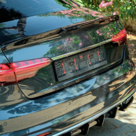Oneway Achterspoiler passend voor Audi A4 (B9) Sedan Facelift 2019-2024 - Glanzend zwart