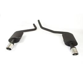 Dubbele Sportuitlaat passend voor Audi A4 (B7) Avant 1.8T 120kW 2005-2008 (excl. Quattro) 90mm