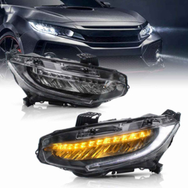 VLAND LED-koplampen voor 2016-2021 Honda Civic Sedan Hatchback Coupé Stijl: Normale stijl