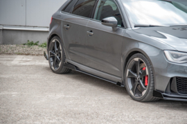 Maxton Design Racing Duurzaamheid Zijskirts Diffusers + Flaps Audi RS3 8V Sportback