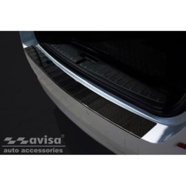 Echt 3D Carbon Achterbumperprotector passend voor BMW 5-Serie F11 Touring 2010-2016 'Ribs'