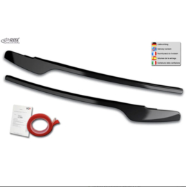 RDX Koplampspoilers passend voor Audi A4 (B8) Sedan/Avant Facelift 2011-2015 (ABS Glanzend Zwart)