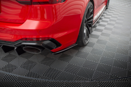 Maxton Design ACHTERZIJSPLITTERS AUDI RS4 B9 AVANT Gloss Black