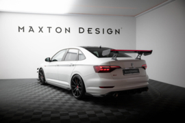 Maxton Design Carbon Spoiler Met Interne Beugels Staanders + LED Volkswagen Jetta GLI Mk7