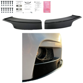 Oneway Front Flaps passend voor BMW 3-Serie F30 M-Pack 2012-2019 - Glanzend zwart