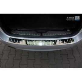 Chroom RVS Achterbumperprotector passend voor BMW 5-Serie F11 Touring (incl. M-pakket) 2010- 'Ribs'