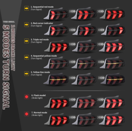 VLAND LED Achterlichten Voor Ford Mustang 2010 2011 2012 Normale editie