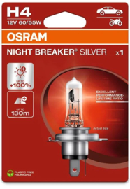 Osram Night Breaker Silver Halogeen lamp - H4 - 12V/60-55W - per stuk