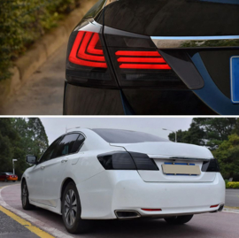 VLAND LED-achterlichten voor 2013-2015 Honda Accord 9e generatie achterlichten Kleur: Gerookt