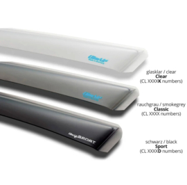 ClimAir Zijwindschermen Master Dark (achter) passend voor Audi A3 (8Y) Sedan 2020-