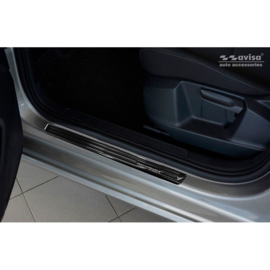 3D Zwart Carbon Instaplijsten passend voor Volkswagen Golf Sportsvan 2014- 2-delig - 'Performance'