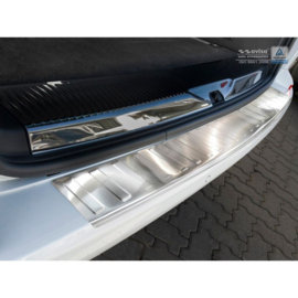 RVS Achterbumperprotector passend voor Volkswagen Transporter T6 2015-2019 & FL 2019-2020 & T6.1 2020-2022 (met achterklep) 'Ribs'