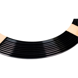 Trimbrite Zelfklevende Interieur & Exterieur strip - Zwart - Rol van 15 meter - U-profiel 8x5mm