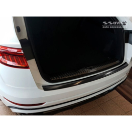 Zwart RVS Achterbumperprotector passend voor Audi Q8 2018-