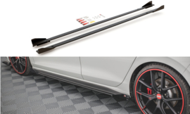 Maxton Design Racing Duurzaamheid Zijskirts Diffusers + Flaps Volkswagen Golf GTI / GTE / GTI Clubsport / R-Line Mk8