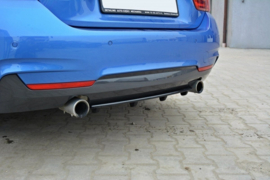 Maxton Design Rear Splitter for BMW 4 Coupe / Gran Coupe / Cabrio M-Pack F32 / F36 / F33 (with vertical bars)