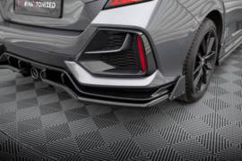 Maxton Design Achtersplitter (met verticale stangen) + flappen Honda Civic Sport Mk 10 Facelift