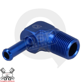 Slang aansluiting 90° 12 mm - 3/8"NPT male