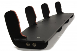 Maxton Design Achterdiffuser en achterzijsplitters Audi A6 S-Line C7 (uitlaat 1x2)