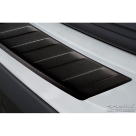 Matzwart RVS Achterbumperprotector passend voor BMW X1 (F48) 2015-2022 'Ribs'