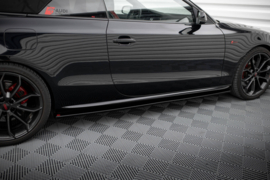 Maxton Design SIDESKIRTS DIFFUSERS AUDI S5 / A5 / A5 S-LINE 8T / 8T FL Gloss Black