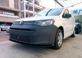 Voorspoiler V2 passend voor Volkswagen Caddy V Box/MPV 2020- (ABS glanzend zwart)