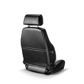 Sparco Sportstoel GT - Zwart Skai + Zwart/Wit 'Retro' Microvezel - Verstelbaar