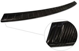 Echt 3D Carbon Achterbumperprotector passend voor BMW iX3 (G08) 2020- 'Ribs'