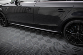 Maxton Design SIDESKIRTS DIFFUSERS V.1 AUDI S4 / A4 / A4 S-LINE B8 / B8 FL Gloss Black