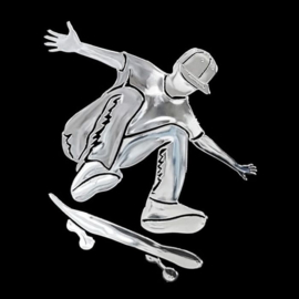 Nikkel Sticker 'Skater boy' - 62x70mm
