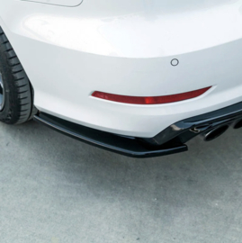 Oneway Achterbumperskirts (Hoeken) passend voor Audi S3 8V Sedan 2013-2016 - Glanzend zwart